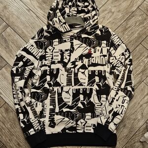 Jordan Black and White Hooded Sweater Men's Size Small